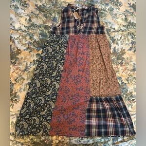 Natural Life Mixed Materials Dress NWT